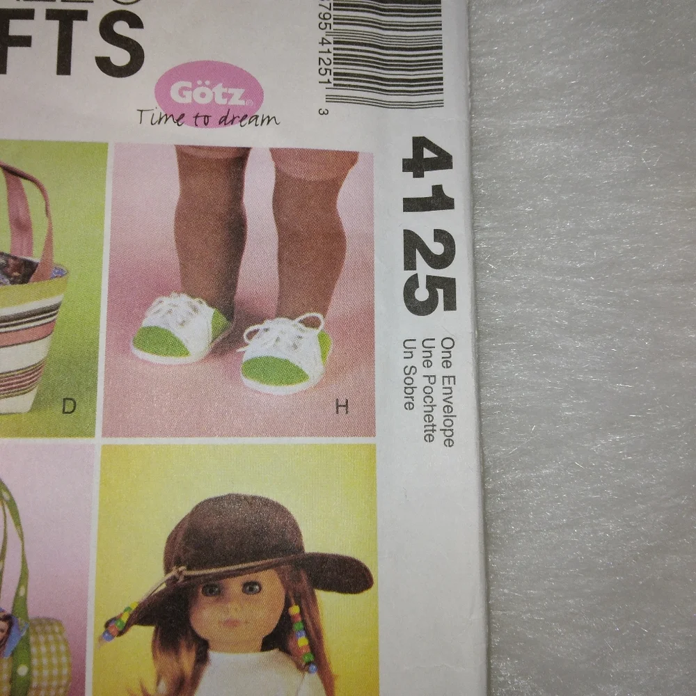 McCall's 4125 Accessories for 18